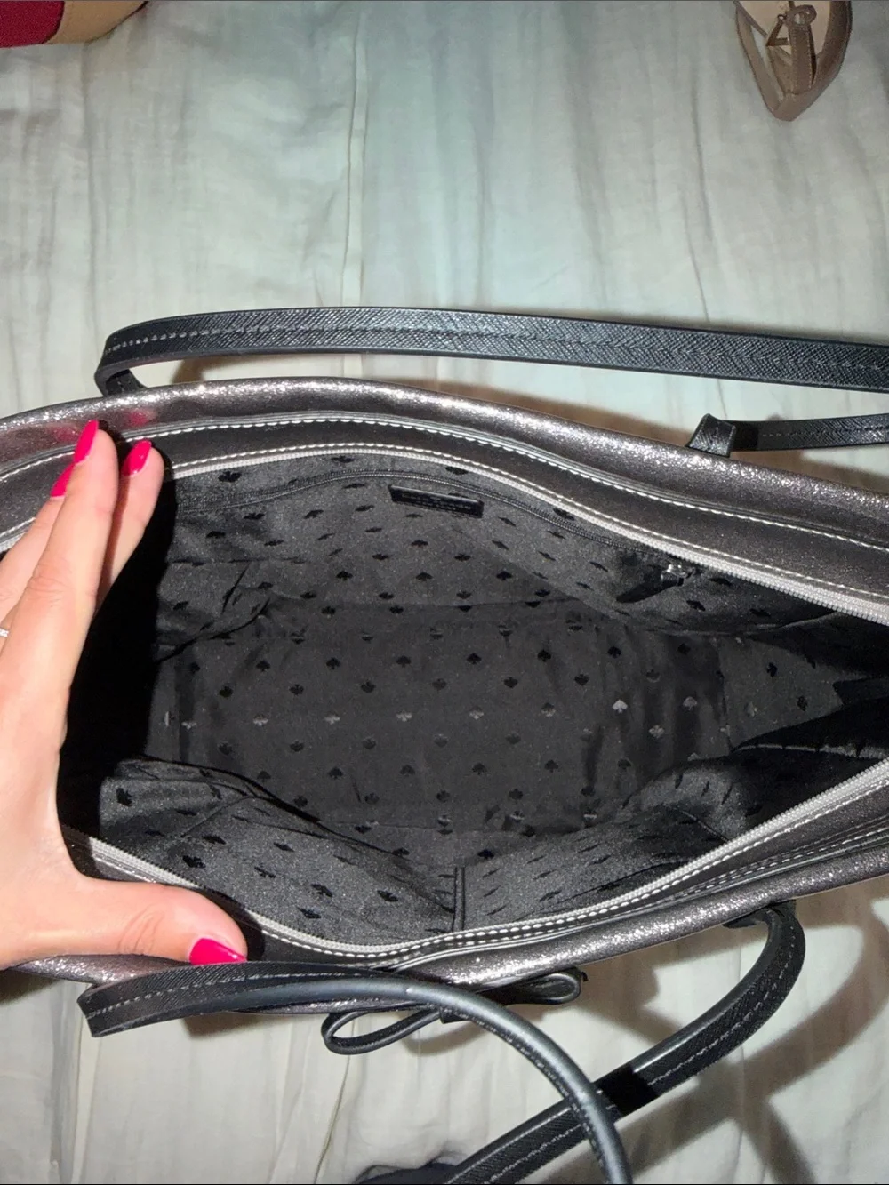 kate spade shimmery metallic